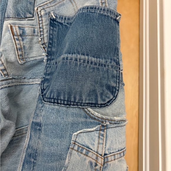 Greg Lauren mixed denim 34 lounge jeans Sz 2 - Picture 4 of 11